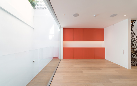 Living area basement design and construction